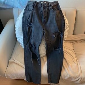 PACSUN HI RISE STRAIGHT JEANS
